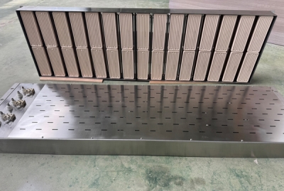 PE厚板压花前加热系统