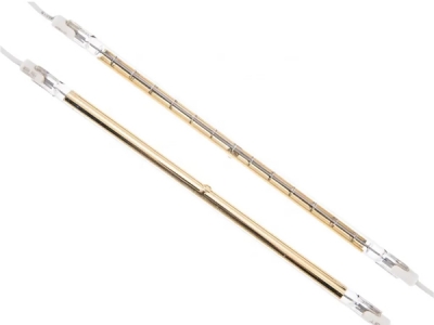 半镀金石英加热管